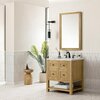 James Martin Vanities Breckenridge 30in Single Vanity, Light Natural Oak w/ 3 CM Eternal Jasmine Pearl Top 330-V30-LNO-3EJP